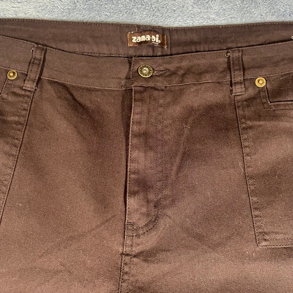 Zana-Di Jeans Brown Wide Leg Trousers High Rise Stretch Jeans Size 26 - Picture 2 of 16